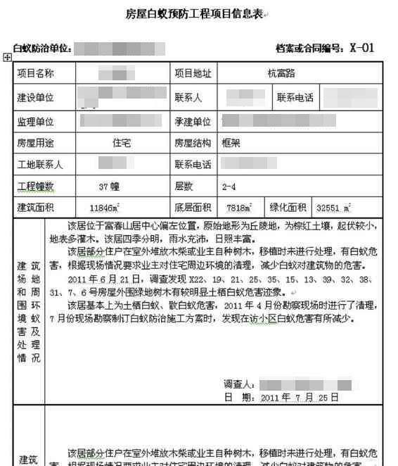 新建房屋的调查情况